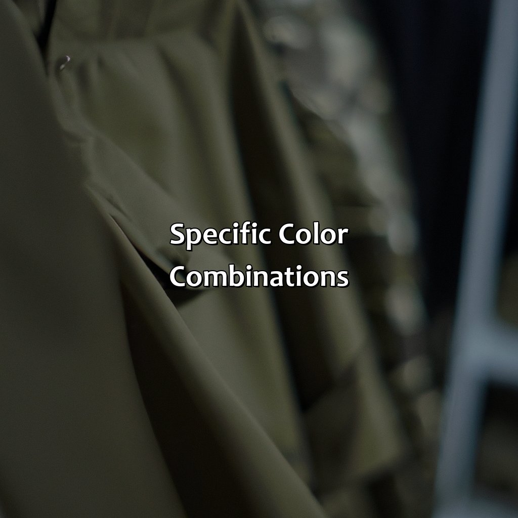 Specific Color Combinations  - What Color Goes Good With Army Green, 