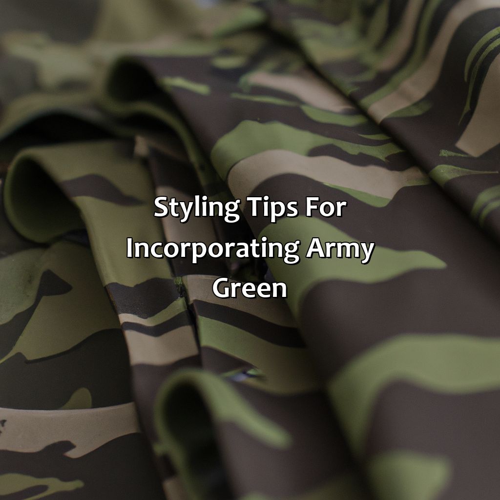 Styling Tips For Incorporating Army Green  - What Color Goes Good With Army Green, 