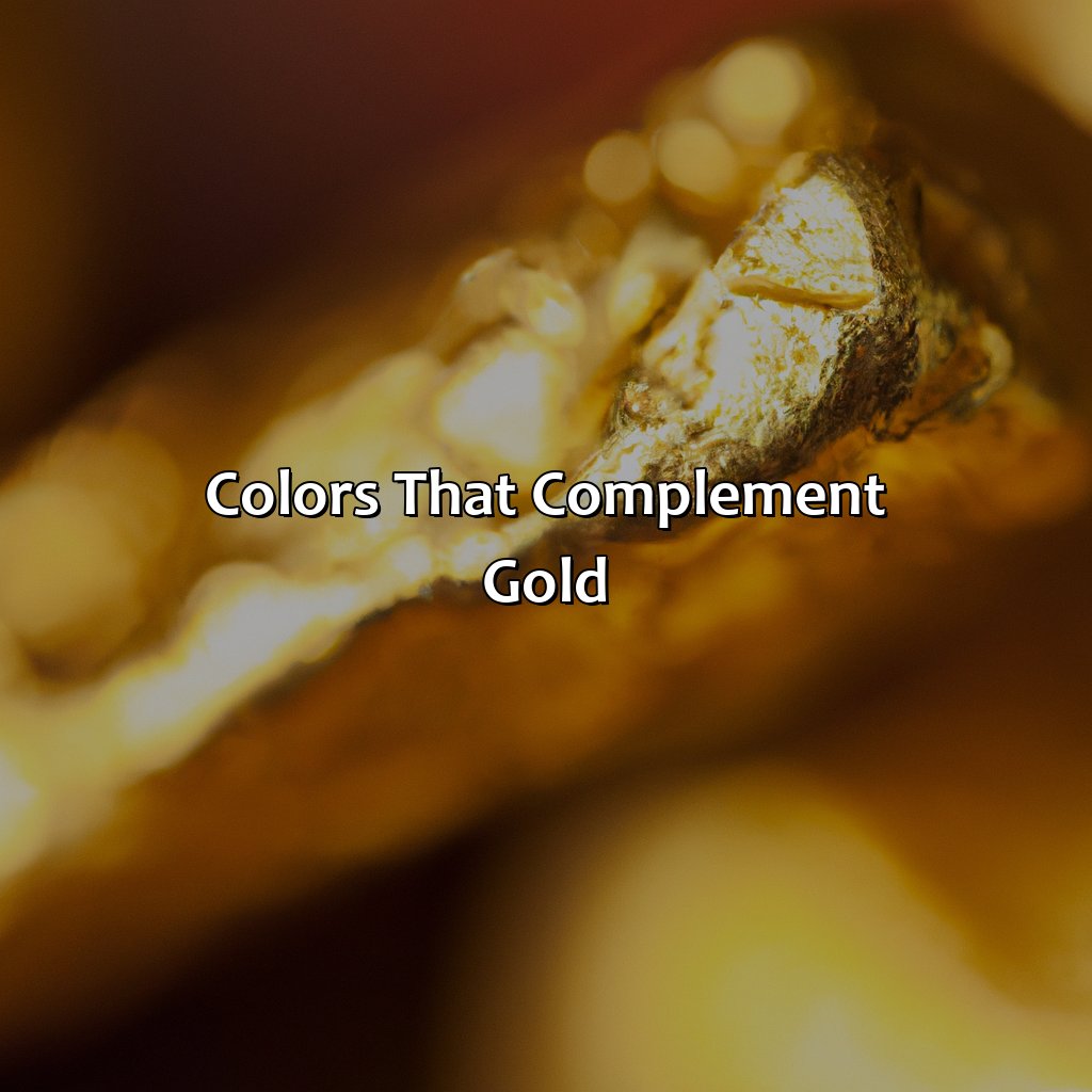 Colors That Complement Gold  - What Color Goes Good With Gold, 