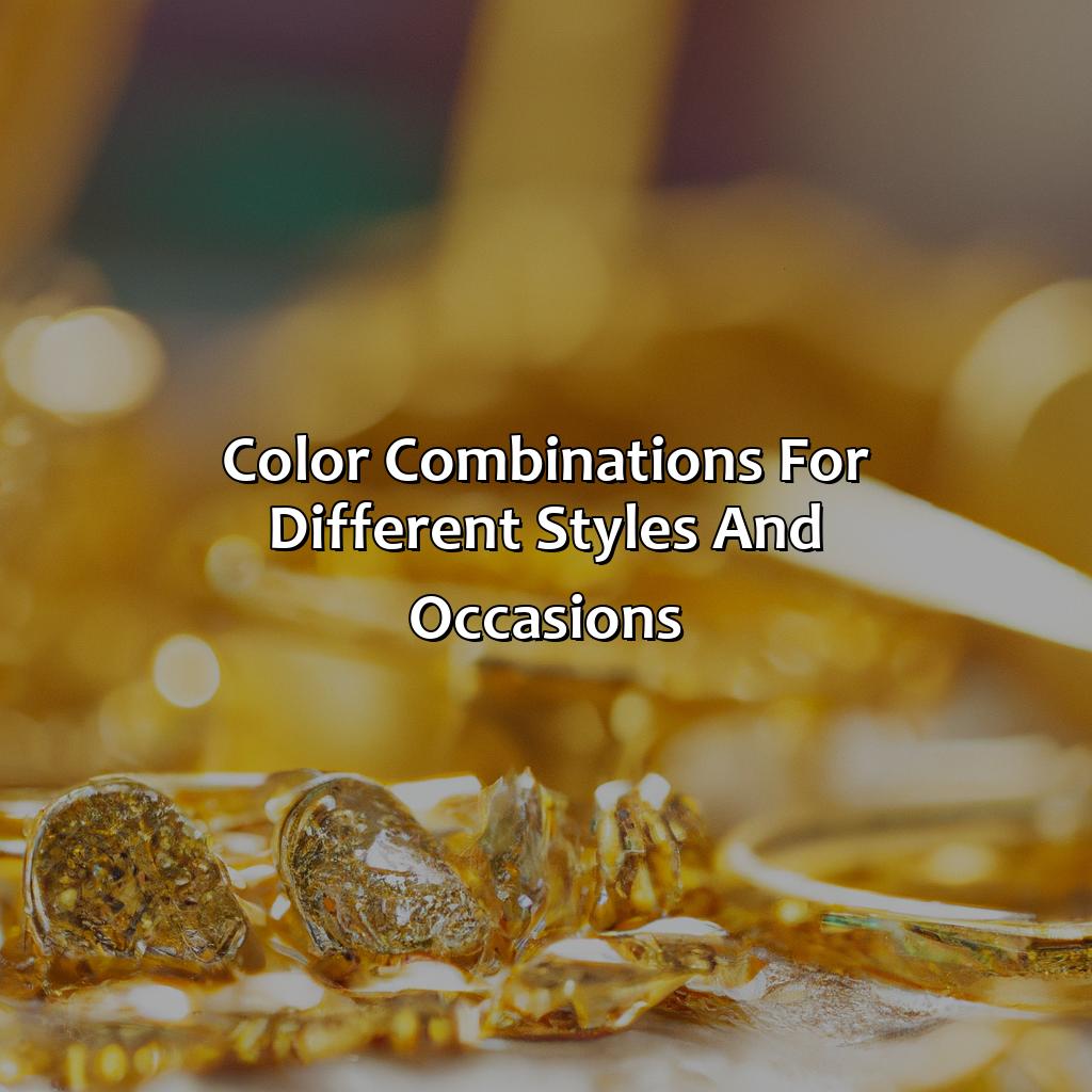 Color Combinations For Different Styles And Occasions  - What Color Goes Good With Gold, 