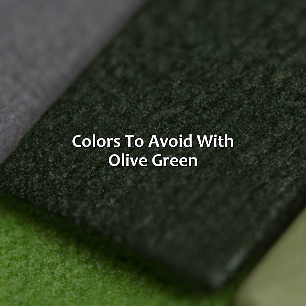 Colors To Avoid With Olive Green  - What Color Goes Good With Olive Green, 