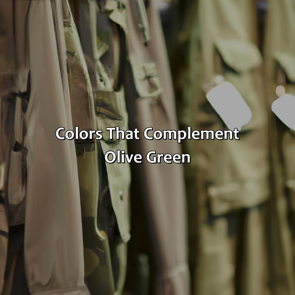Colors That Complement Olive Green  - What Color Goes Good With Olive Green, 