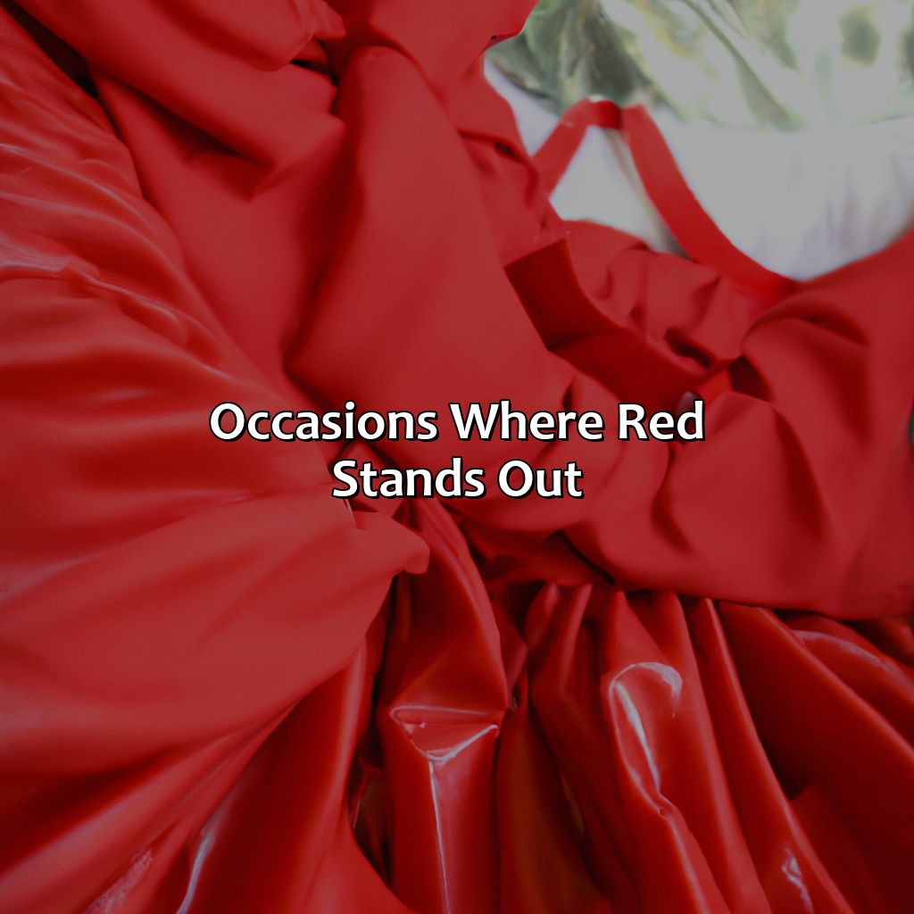 Occasions Where Red Stands Out  - What Color Goes Good With Red, 
