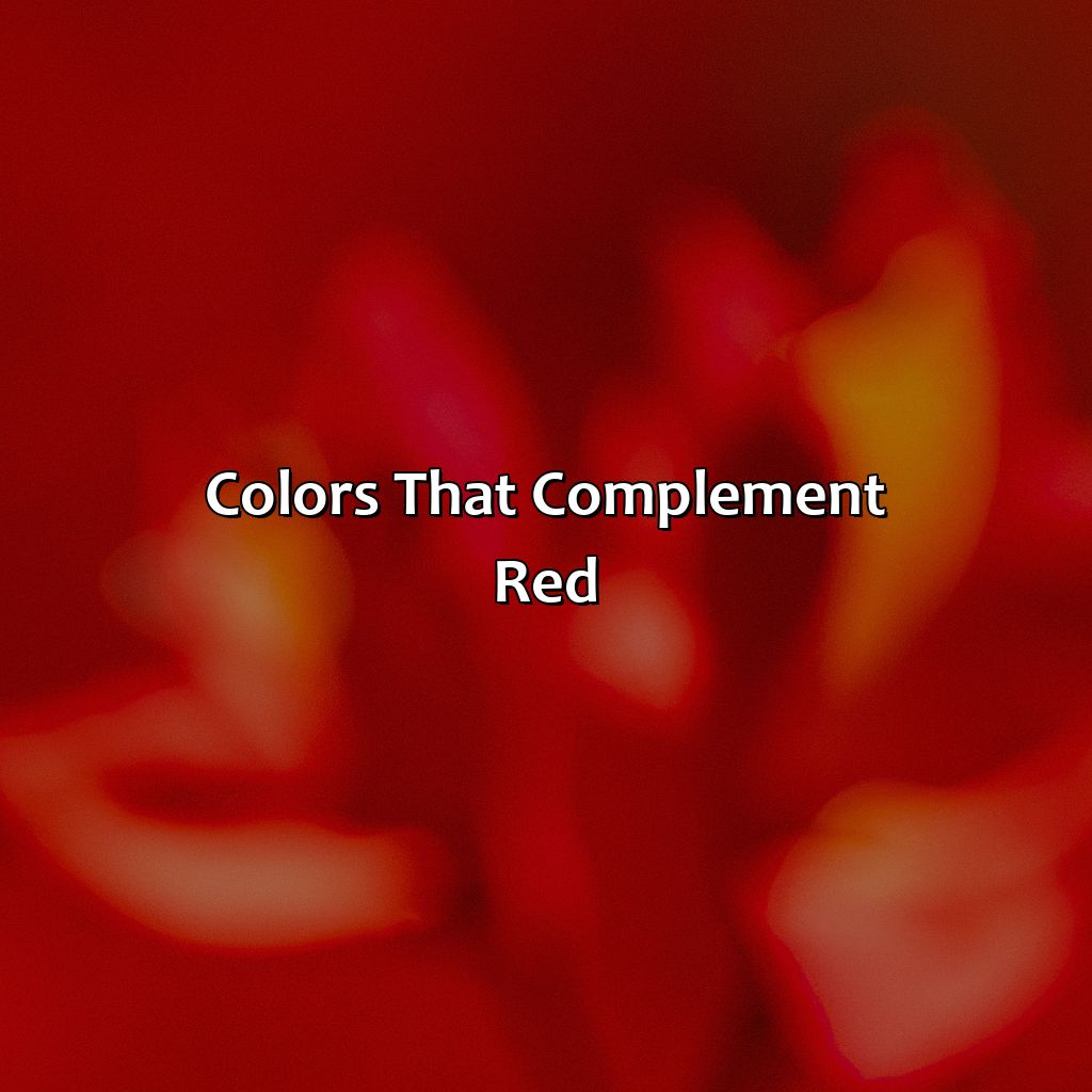 Colors That Complement Red  - What Color Goes Good With Red, 