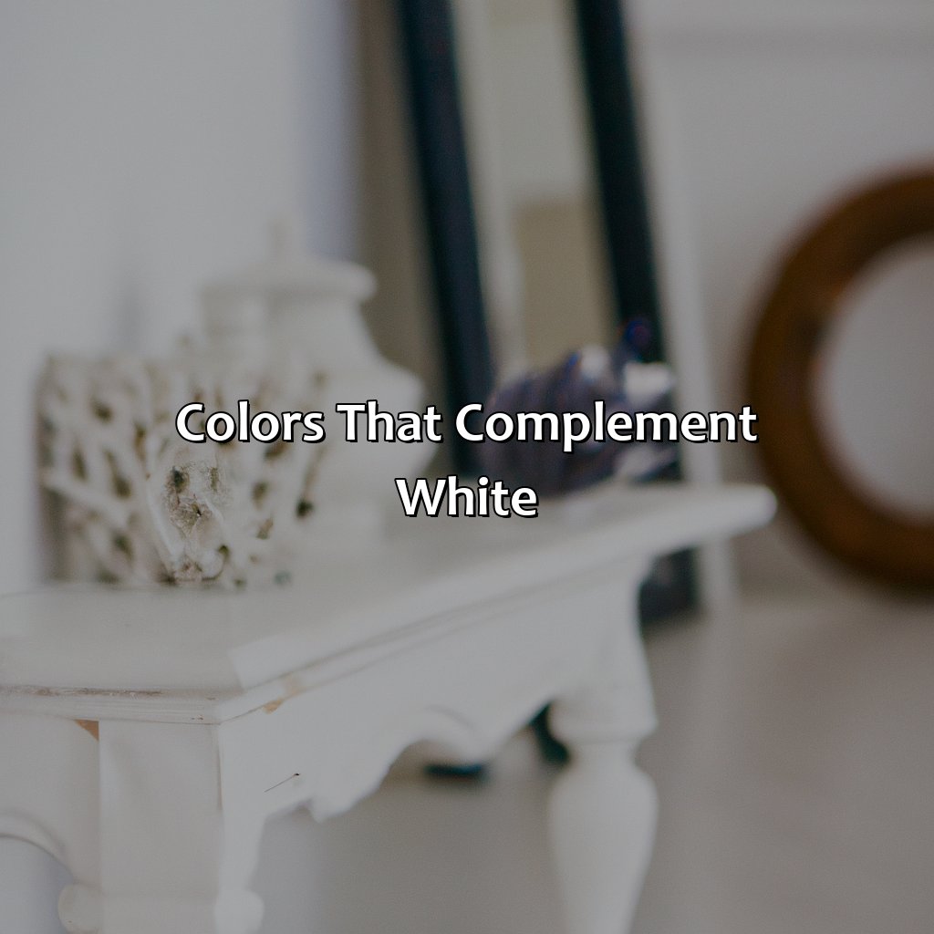 Colors That Complement White  - What Color Goes Good With White, 