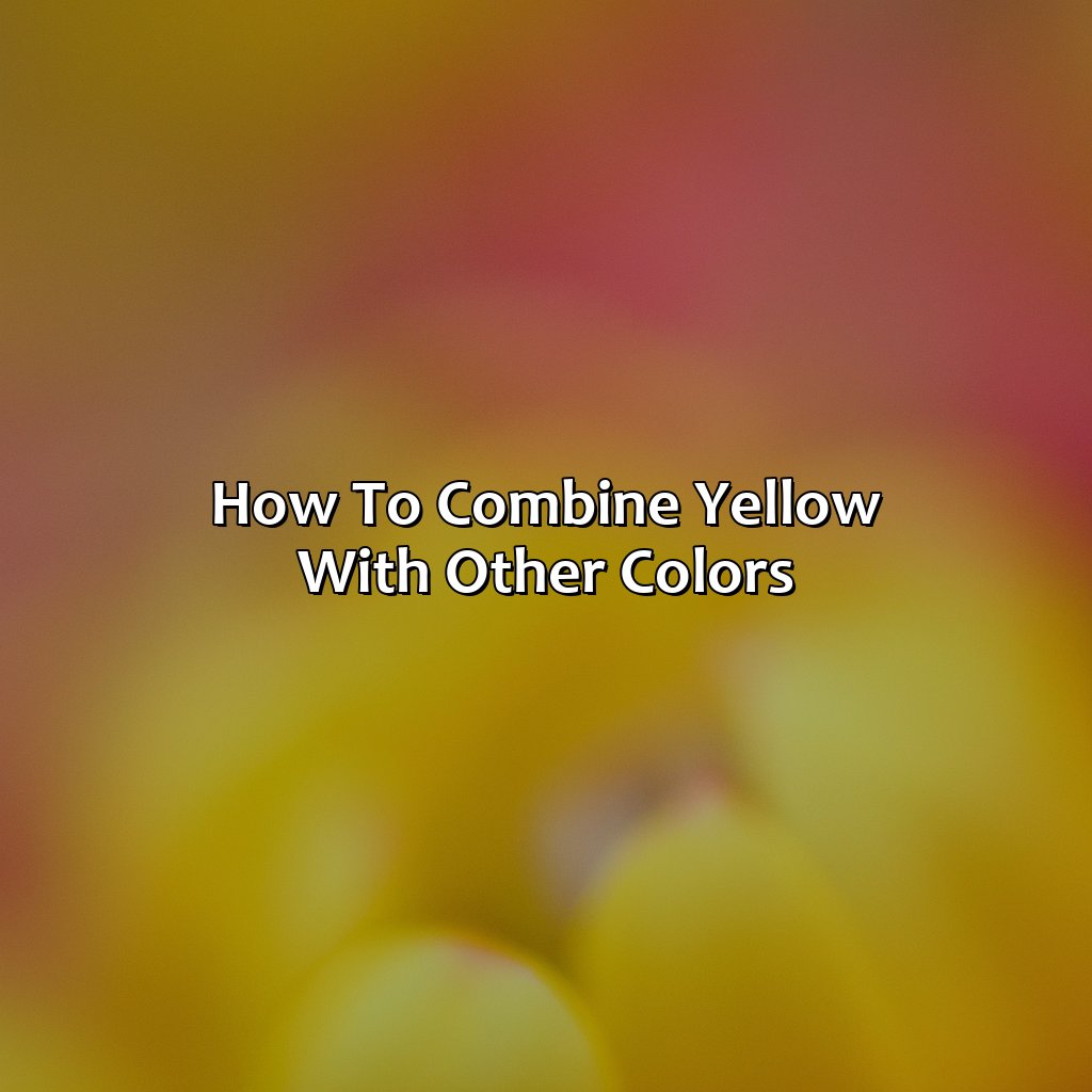 How To Combine Yellow With Other Colors  - What Color Goes Well With Yellow, 