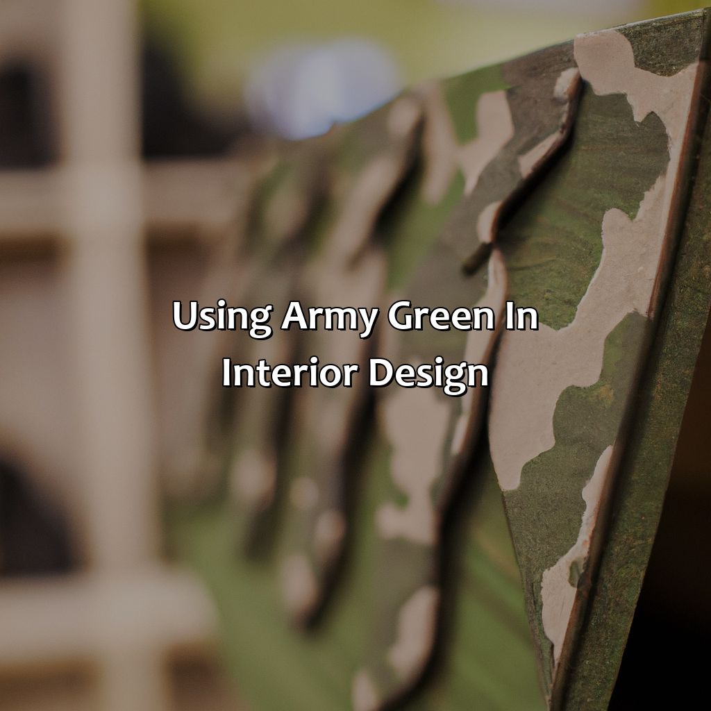 Using Army Green In Interior Design  - What Color Goes With Army Green, 
