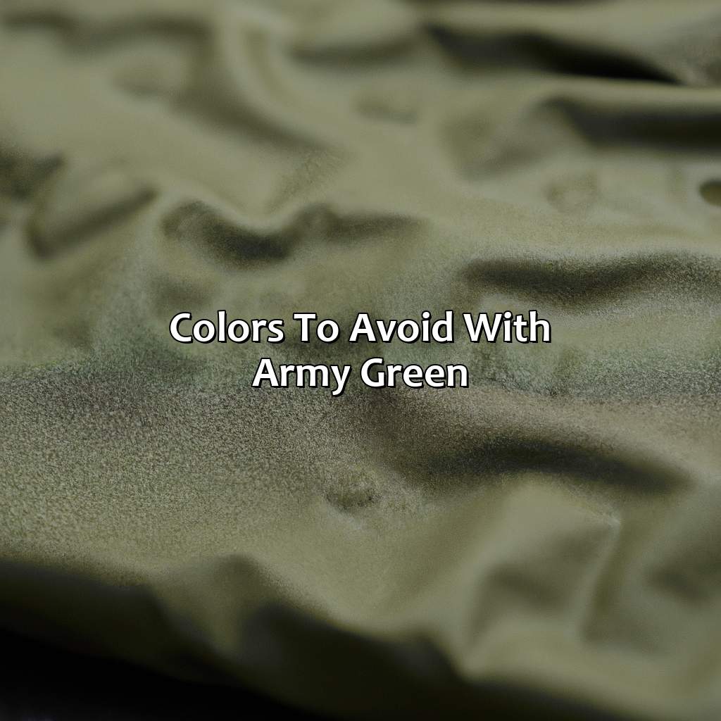 Colors To Avoid With Army Green  - What Color Goes With Army Green, 