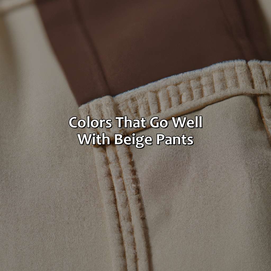 Colors That Go Well With Beige Pants  - What Color Goes With Beige Pants, 