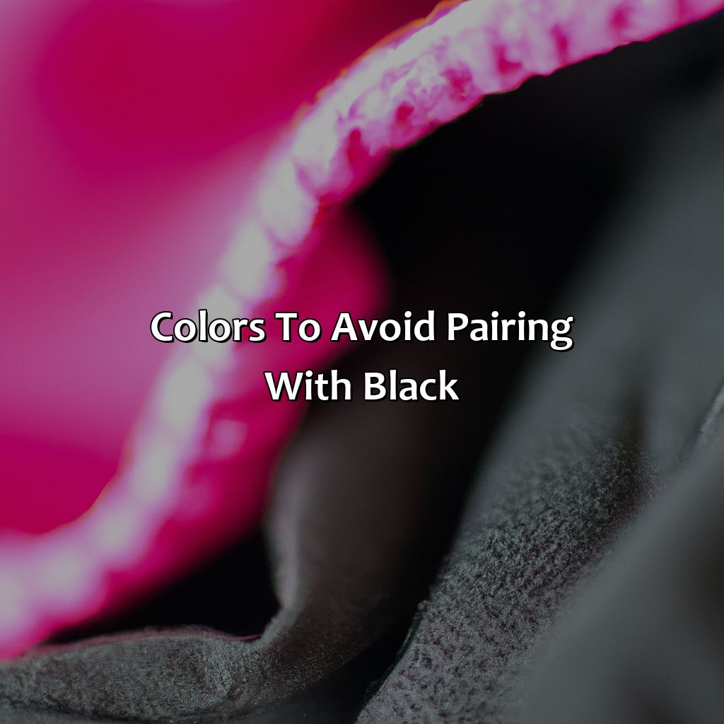 Colors To Avoid Pairing With Black  - What Color Goes With Black, 