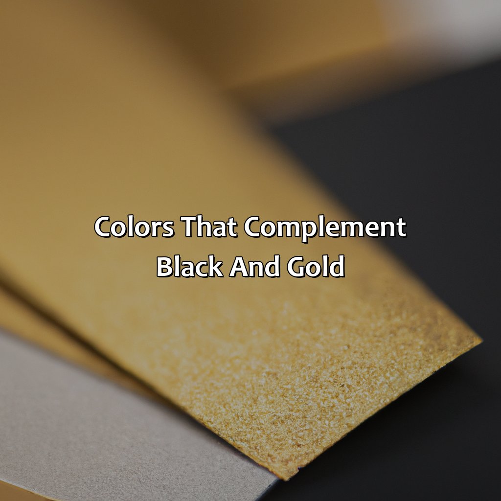 Colors That Complement Black And Gold  - What Color Goes With Black And Gold, 