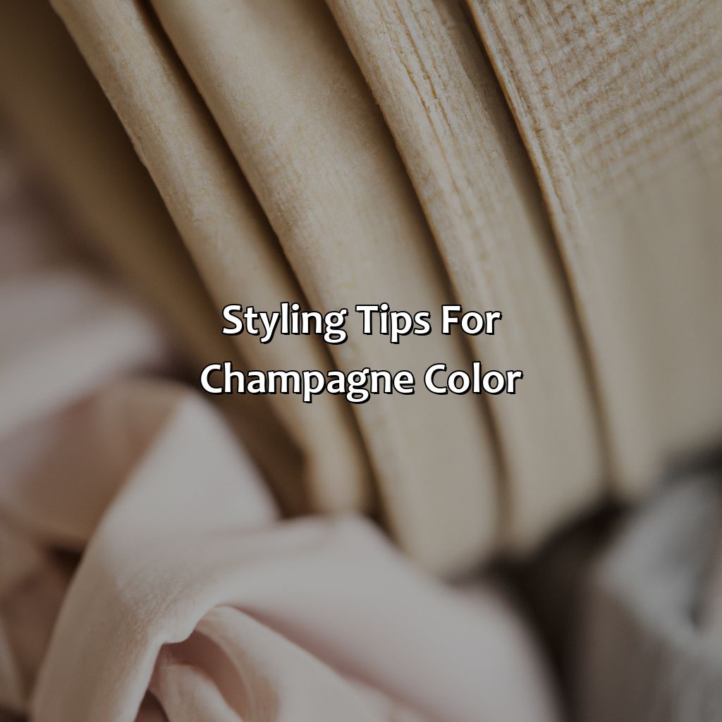 Styling Tips For Champagne Color  - What Color Goes With Champagne, 