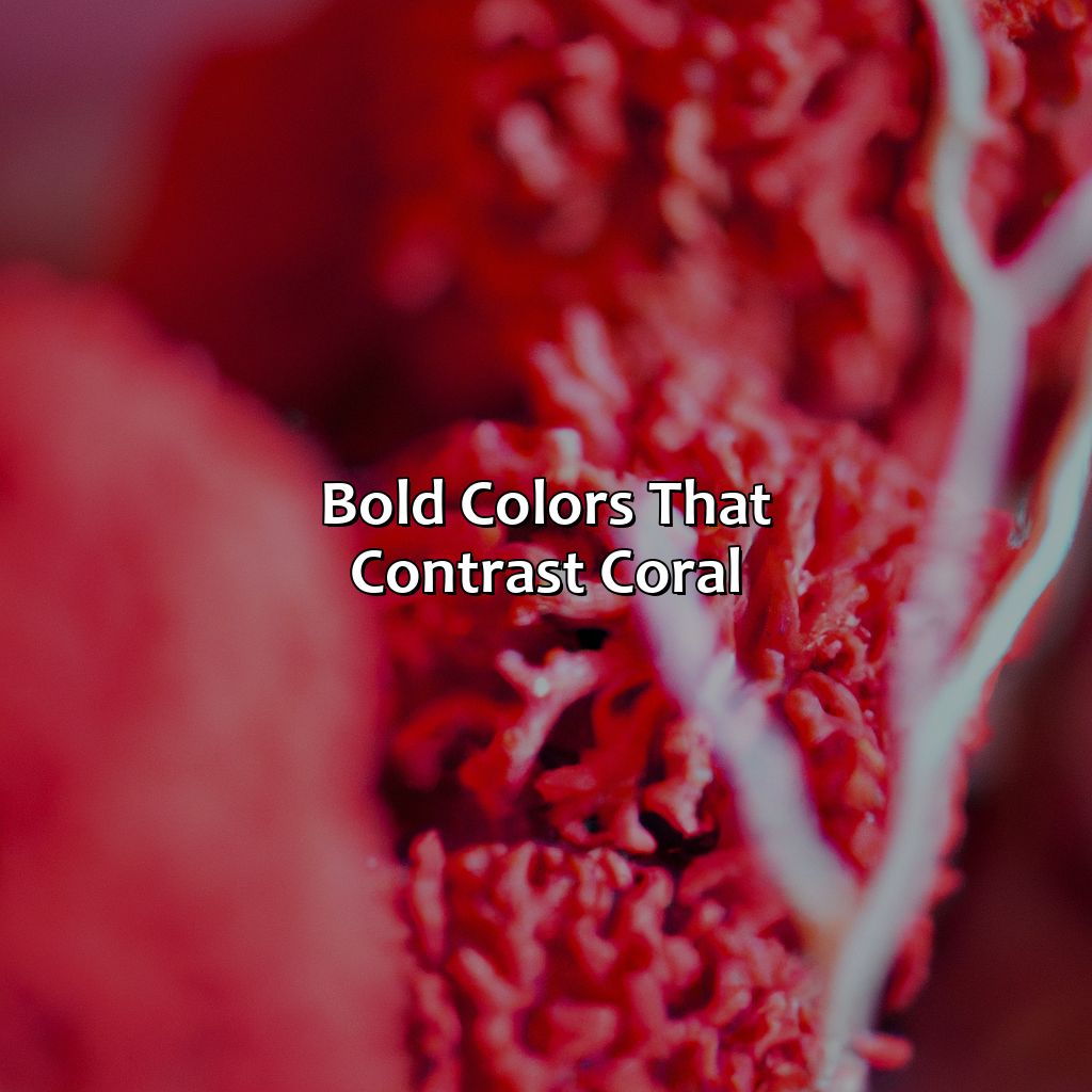 Bold Colors That Contrast Coral  - What Color Goes With Coral, 