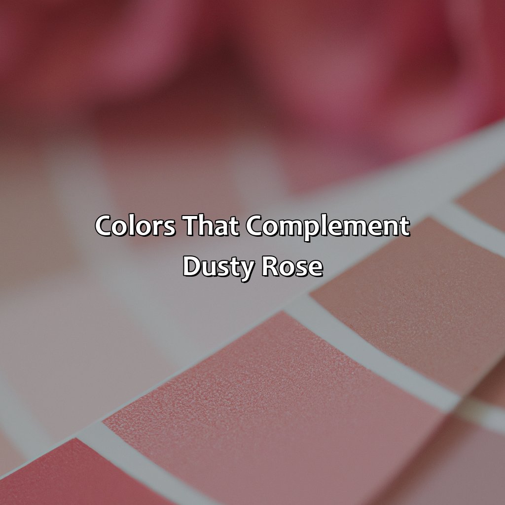 What Color Goes With Dusty Rose - colorscombo.com