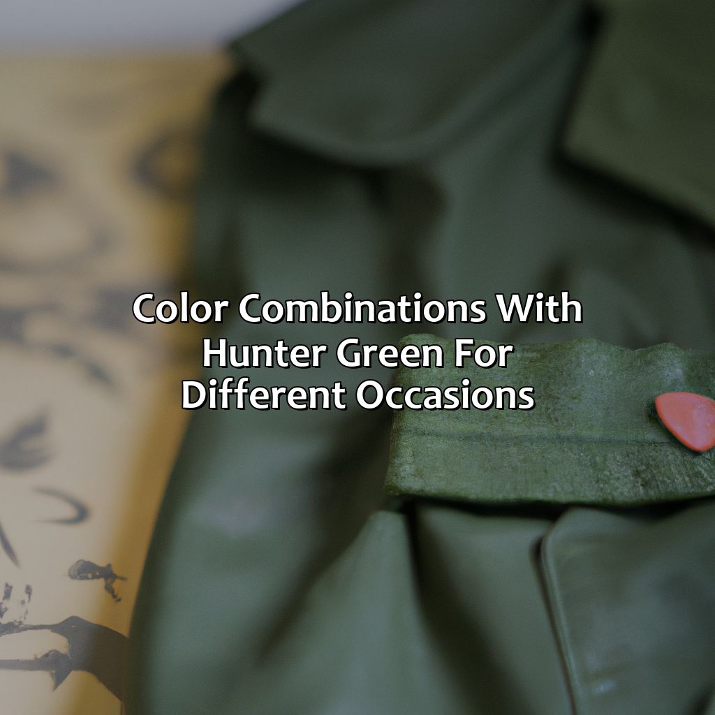 Color Combinations With Hunter Green For Different Occasions  - What Color Goes With Hunter Green, 