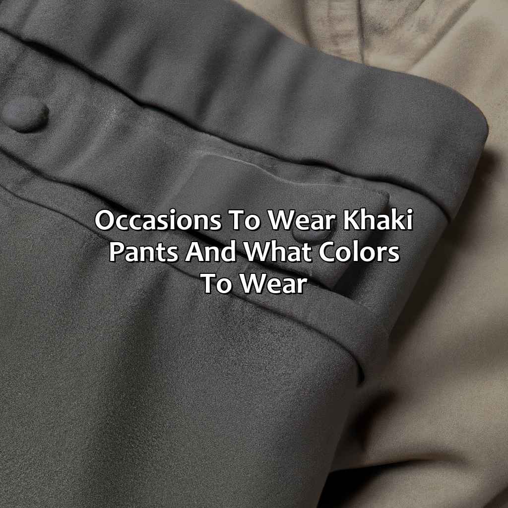 What Color Goes With Khaki Pants - colorscombo.com
