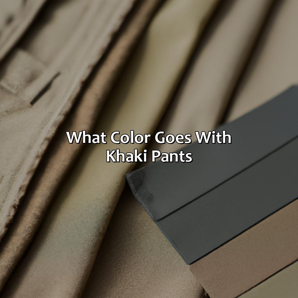 What Color Goes With Khaki Pants - colorscombo.com