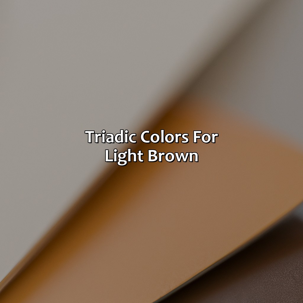Triadic Colors For Light Brown  - What Color Goes With Light Brown, 
