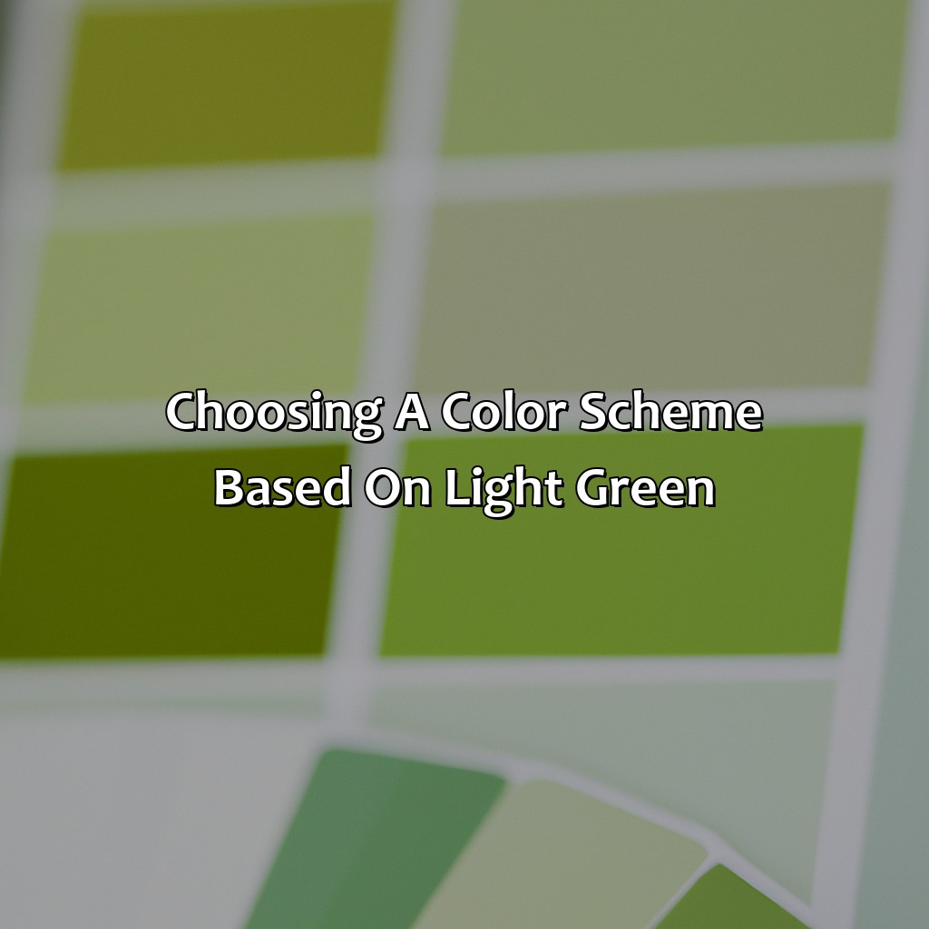 Choosing A Color Scheme Based On Light Green  - What Color Goes With Light Green, 