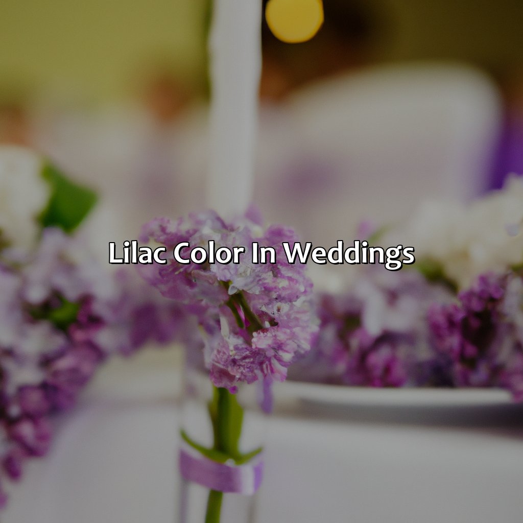 Lilac Color In Weddings  - What Color Goes With Lilac, 