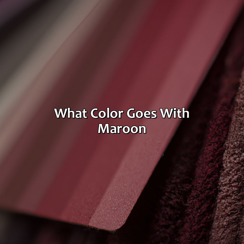 What Color Goes With Maroon - colorscombo.com