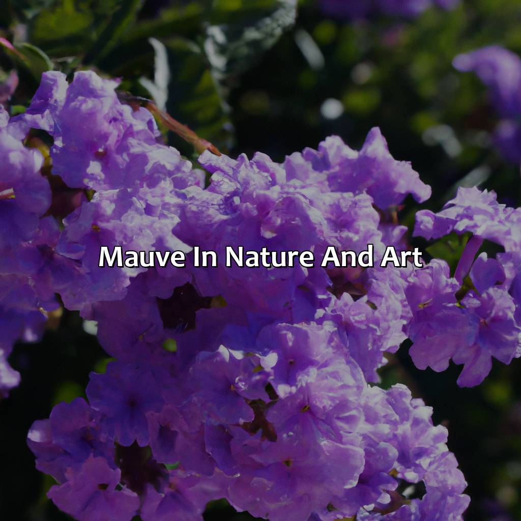Mauve In Nature And Art  - What Color Goes With Mauve, 