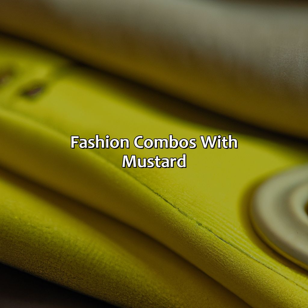 Fashion Combos With Mustard  - What Color Goes With Mustard, 