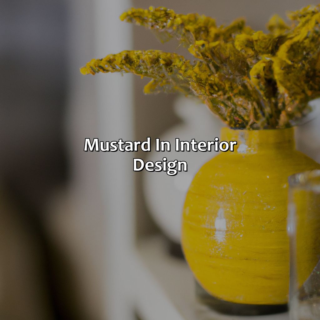 Mustard In Interior Design  - What Color Goes With Mustard, 