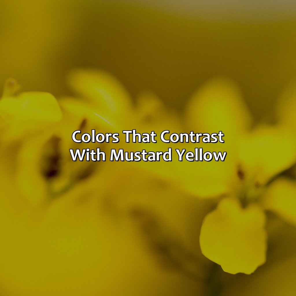 Colors That Contrast With Mustard Yellow  - What Color Goes With Mustard Yellow, 