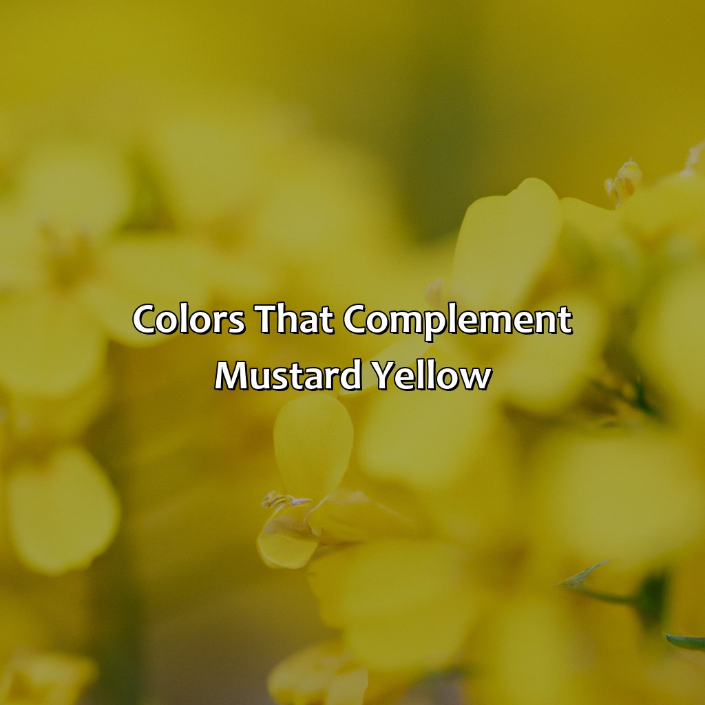 Colors That Complement Mustard Yellow  - What Color Goes With Mustard Yellow, 