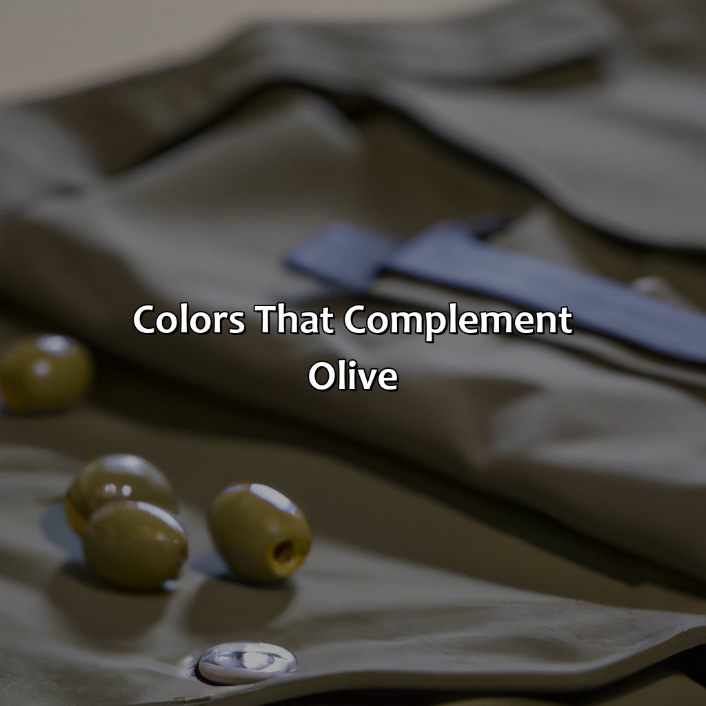 Colors That Complement Olive  - What Color Goes With Olive, 