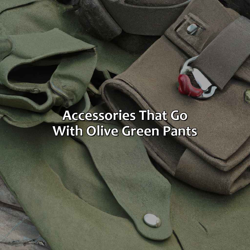 Accessories That Go With Olive Green Pants  - What Color Goes With Olive Green Pants, 