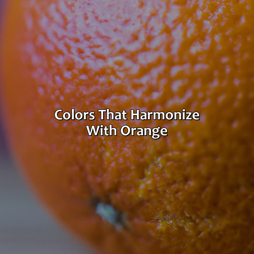 Colors That Harmonize With Orange  - What Color Goes With Orange, 