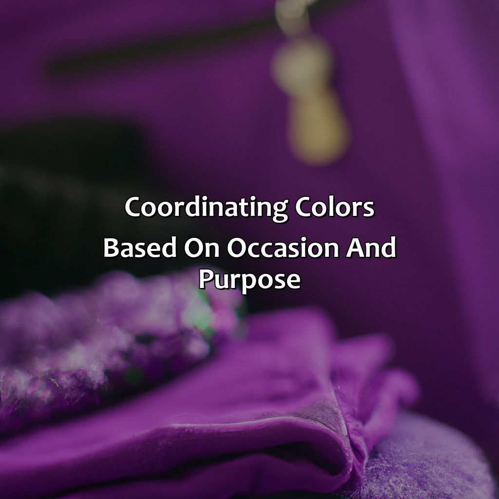 Coordinating Colors Based On Occasion And Purpose  - What Color Goes With Purple Clothes, 
