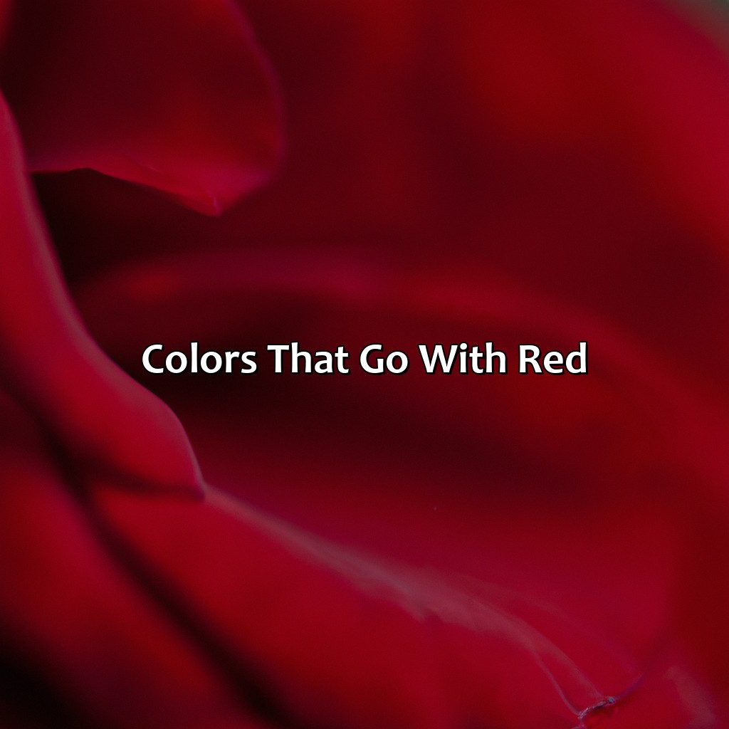 Colors That Go With Red  - What Color Goes With Red, 