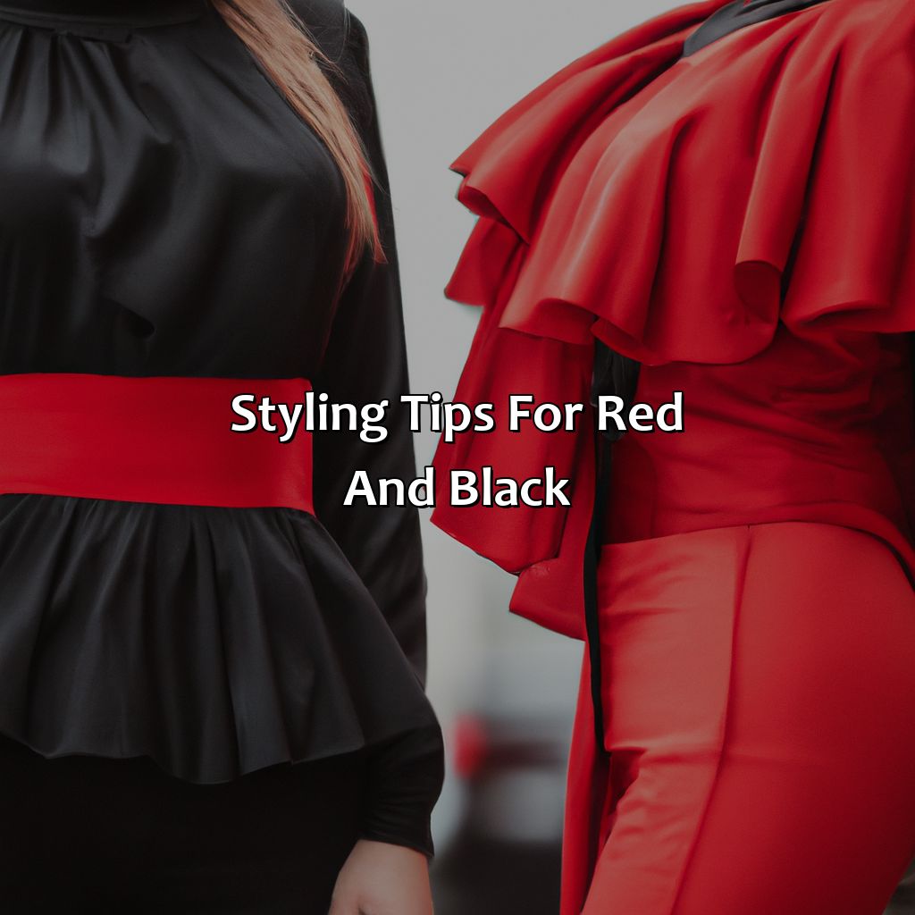 Styling Tips For Red And Black  - What Color Goes With Red And Black, 