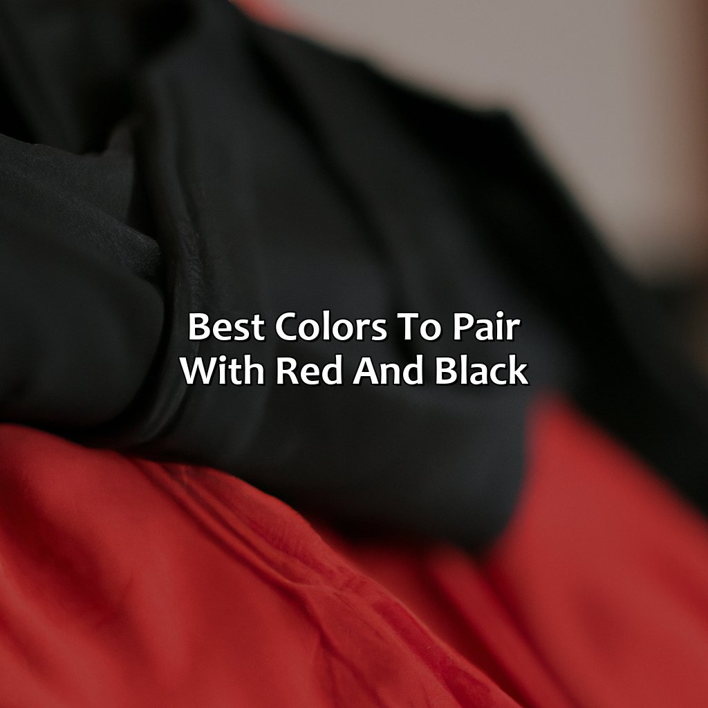 Best Colors To Pair With Red And Black  - What Color Goes With Red And Black, 