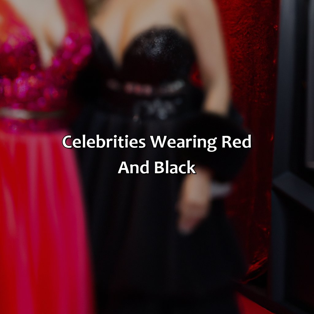 Celebrities Wearing Red And Black  - What Color Goes With Red And Black, 