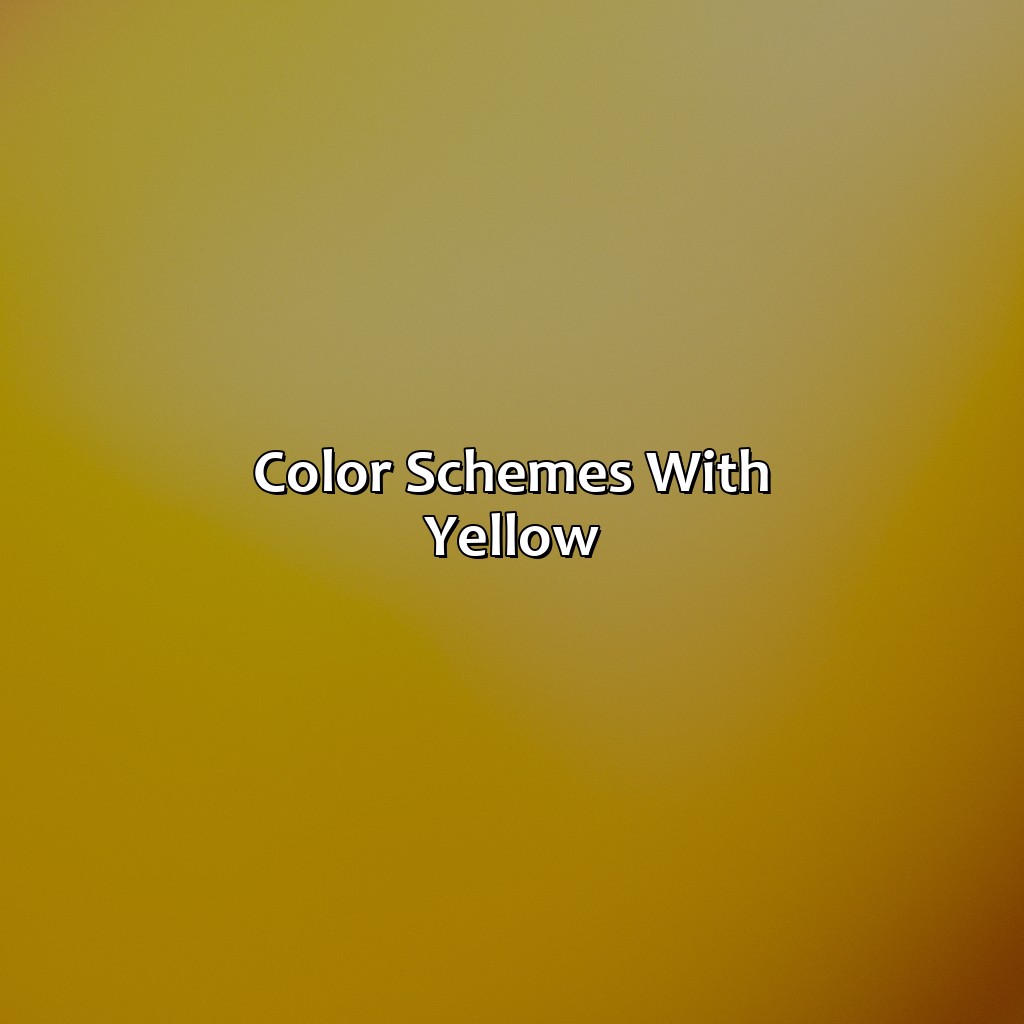 Color Schemes With Yellow  - What Color Goes With Yellow, 