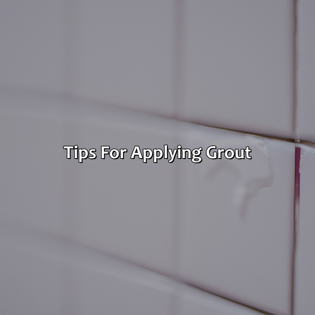 Tips For Applying Grout  - What Color Grout To Use With White Tile, 