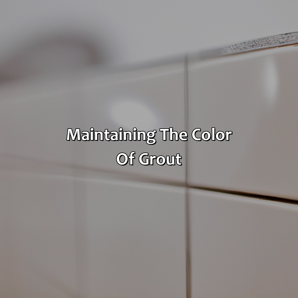 Maintaining The Color Of Grout  - What Color Grout To Use With White Tile, 