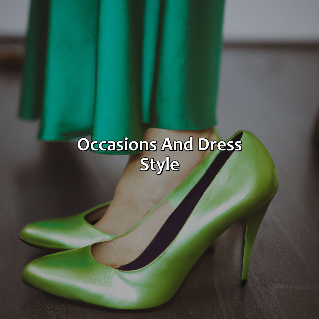 Occasions And Dress Style  - What Color Heels With Green Dress, 