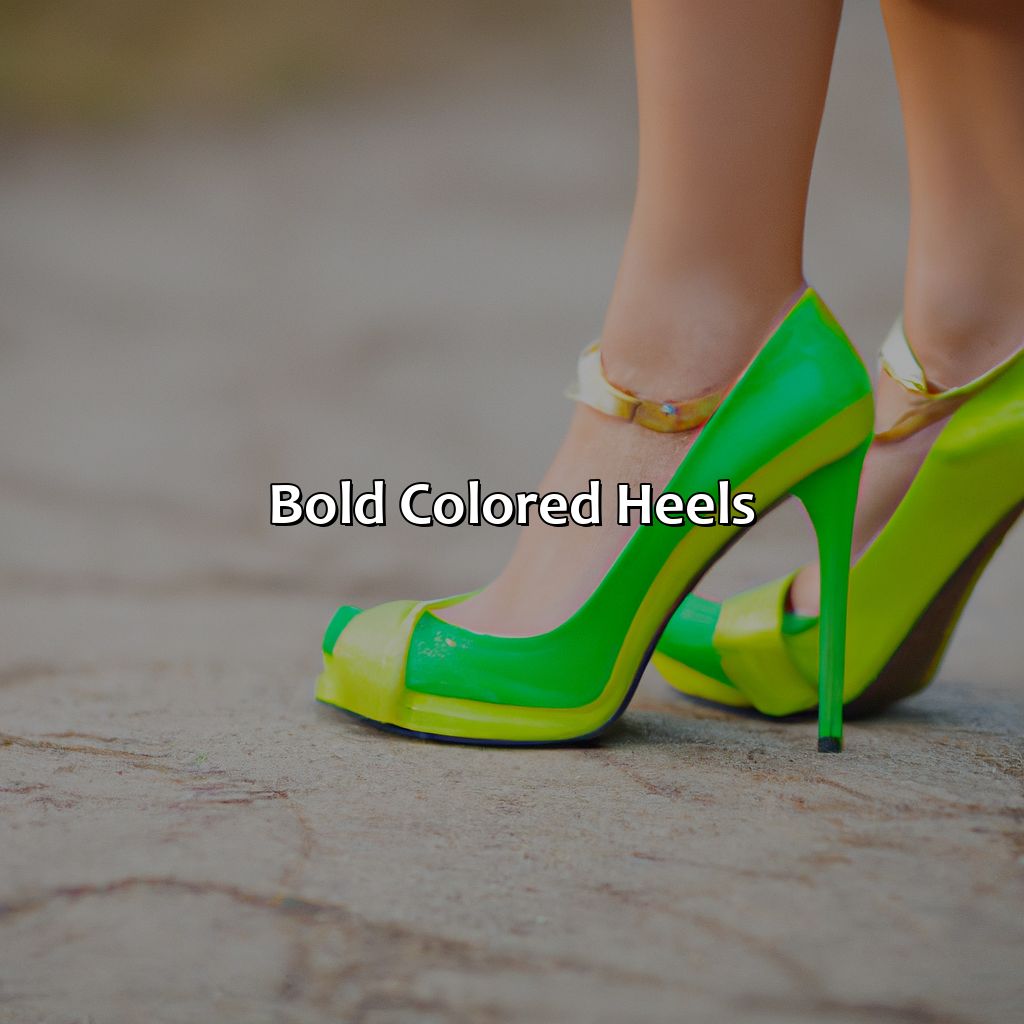 Bold Colored Heels  - What Color Heels With Green Dress, 