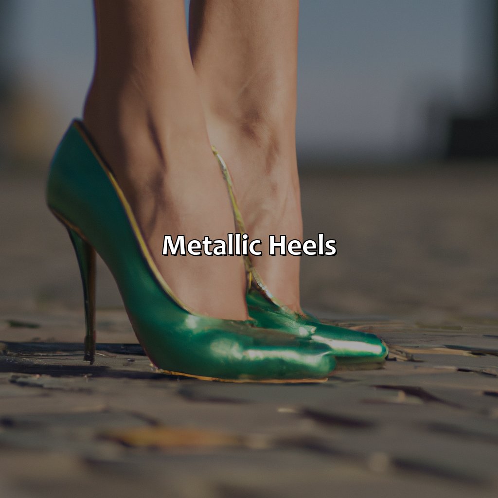 Metallic Heels  - What Color Heels With Green Dress, 