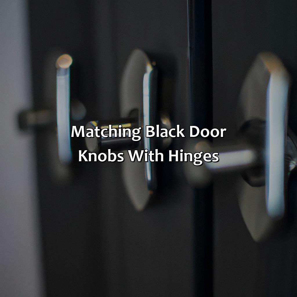 Matching Black Door Knobs With Hinges  - What Color Hinges With Black Door Knobs, 