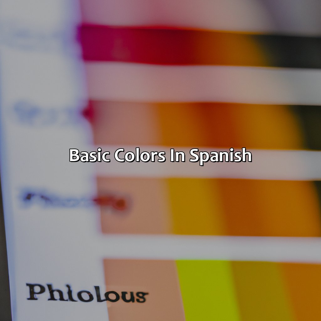 Basic Colors In Spanish  - What Color In Spanish, 