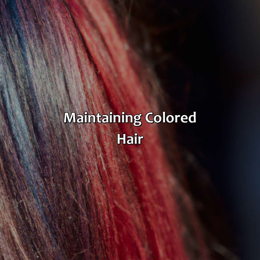 Maintaining Colored Hair  - What Color Is 1B, 