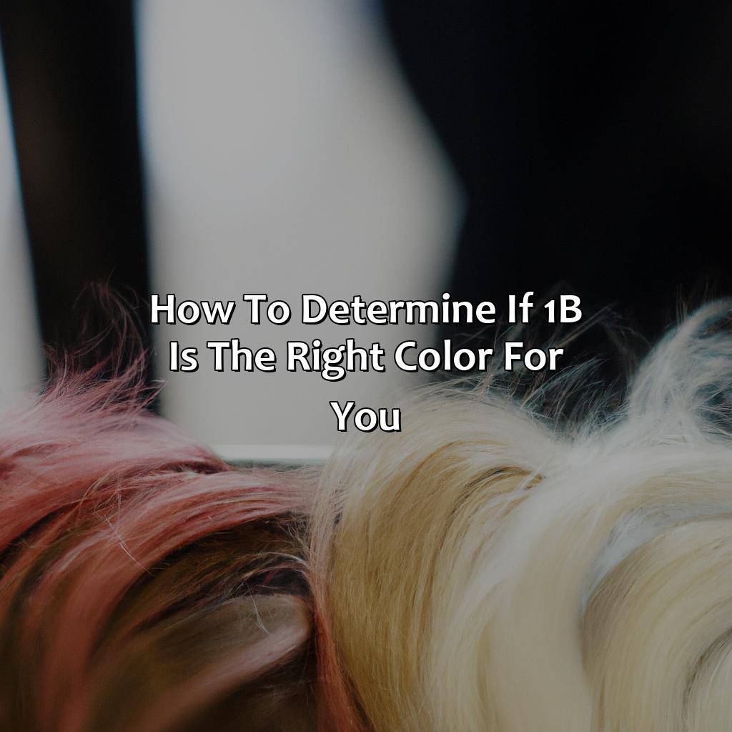How To Determine If 1B Is The Right Color For You  - What Color Is 1B, 