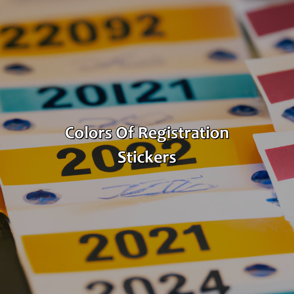 Colors Of Registration Stickers  - What Color Is 2023 Registration Sticker, 