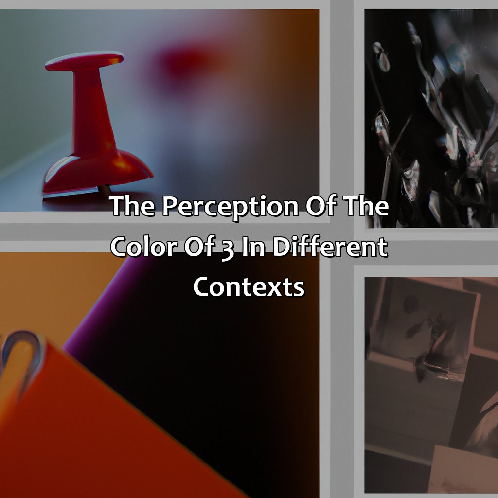 The Perception Of The Color Of 3 In Different Contexts  - What Color Is 3, 